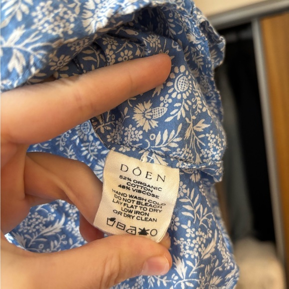 Doen Blue Henri Blouse - Picture 3 of 3